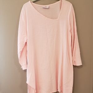 Pink cotton gauze Tunic
